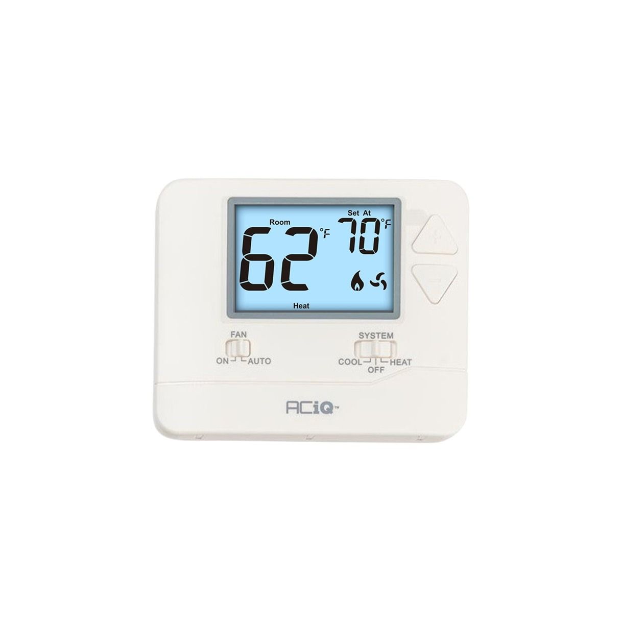 ACiQ Single-Stage Dual Powered Non-Programmable Thermostat - STN701