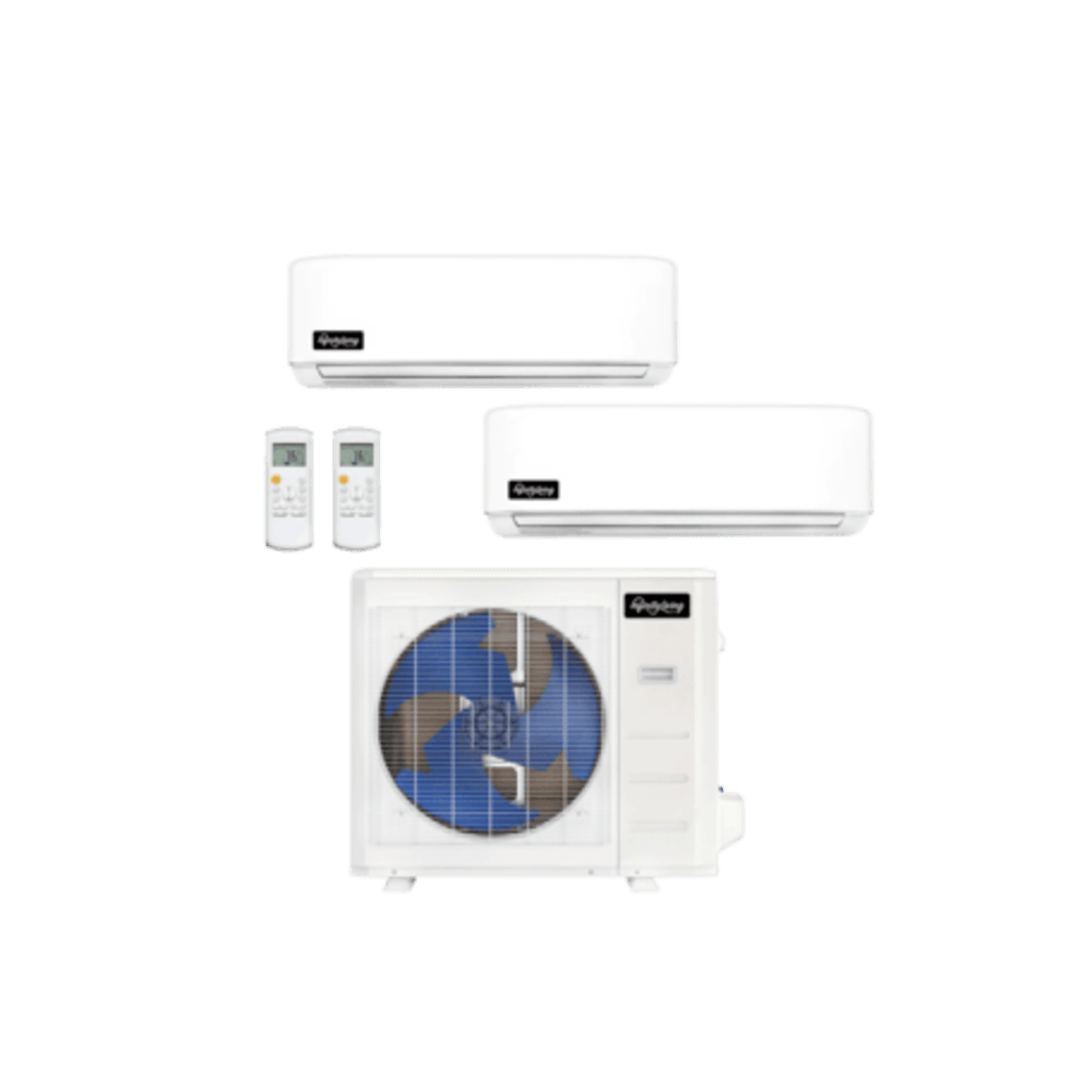 36,000 BTU Infinity Living DIYCOOL Multi Zone Mini Split Heat Pump System R454B | 230V - 9 + 12-EZ-36Z-M4B / EZ-09W-MB / EZ-12W-MB