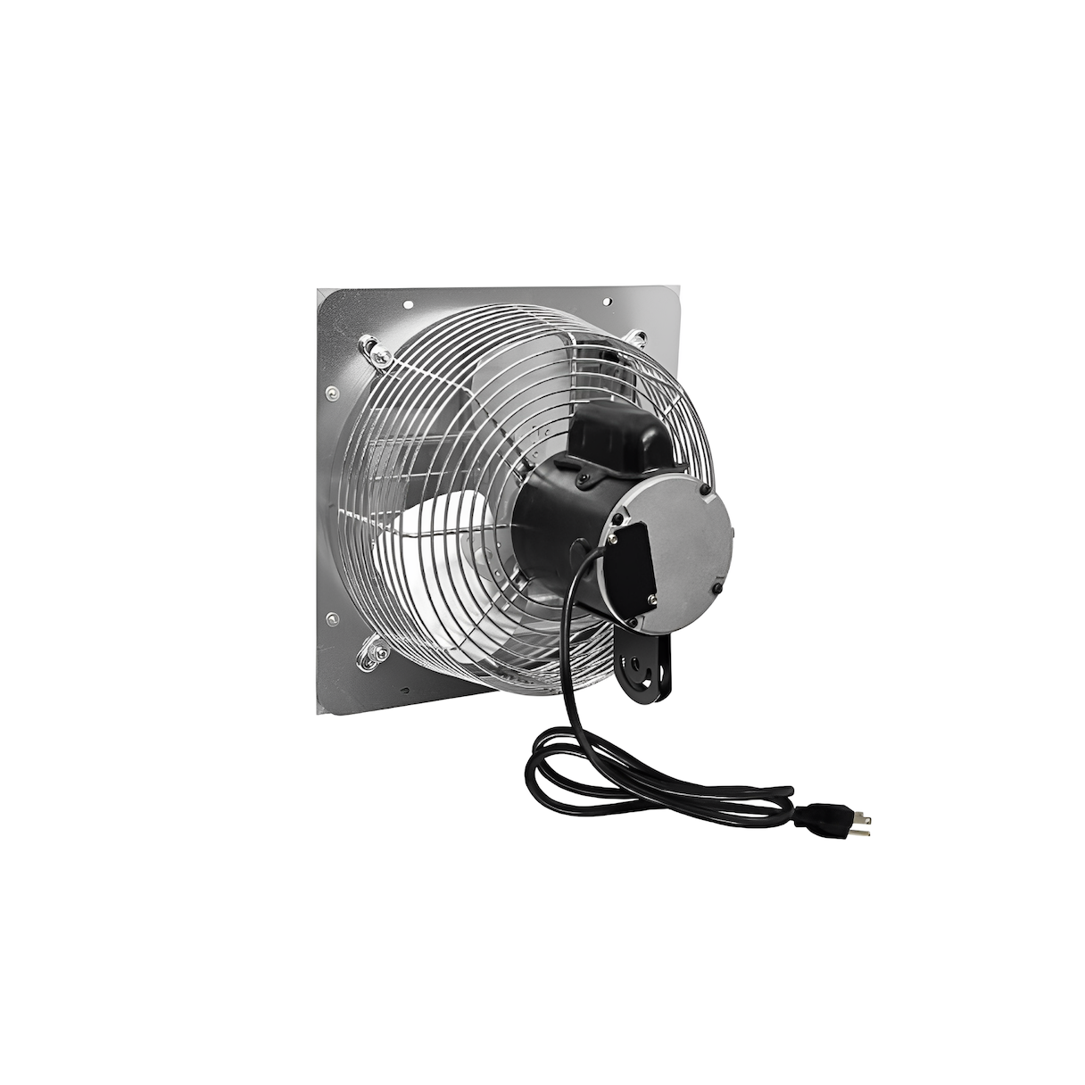 J&D 10” Shutter Fan, Direct Drive, 464 CFM, 1PH, 1/8HP, 115V - with 9” Cord - VES10C