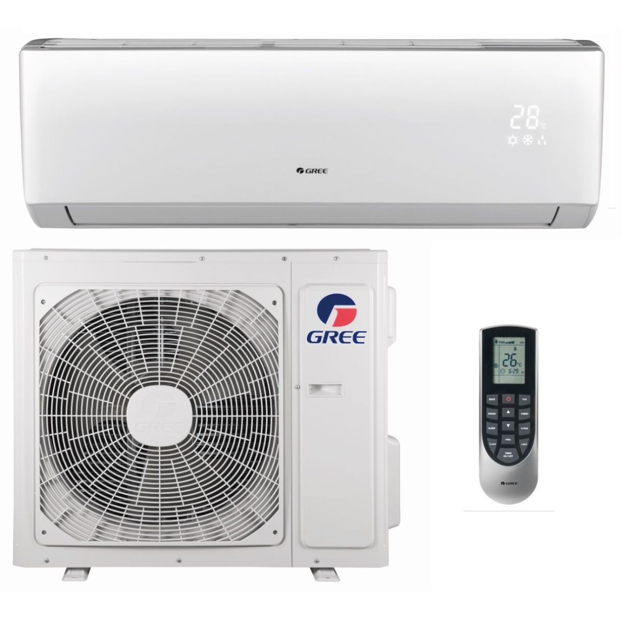 9,000 BTU Gree Vireo Gen 3 25.5 SEER Single Zone Wall Mount Mini Split System - R410A | 230V - R410A