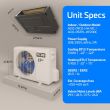 9,000 BTU 23 SEER ACiQ Single Zone Concealed Duct Mini Split System | Extreme Series - ACIQ-09CD-HH-MC / ACiQ-09ZPL-HP230C