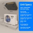 24,000 BTU 23 SEER ACiQ Single Zone Concealed Duct Mini Split System | Extreme Series