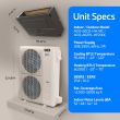 60,000 BTU 23 SEER ACiQ Single Zone Concealed Duct Mini Split System | Extreme Series - ACIQ-60CD-HH-MC / ACiQ-60ZPL-HP230C