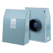VENTS-US 4" VCN Outdoor Wall-Mounted Centrifugal Fan, Direct Drive, 238 CFM, 3100 RPM, 120/240V  - VCN100