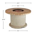 Real Flame Ogden Propane Fire Table - Sand -11622LP-S - Dimensions