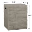Real Flame Board Form LP Tank Cover - Concrete Gray - 11804-CGR - Dimensions