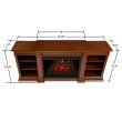 Real Flame Eliot Grand Electric Fireplace With Media Console - 1290E - Gry Dimension