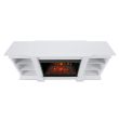 Real Flame Eliot Grand Entertainment Center Electric Fireplace in White - 1290E-W - Top