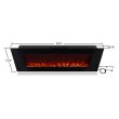 Real Flame Dinatale Wall-Mounted Electric Fireplace in Black - 1330E-BK
