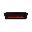Real Flame Dinatale Wall-Mounted Electric Fireplace in Black - 1330E-BK - Red Blue