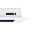 Real Flame Dinatale 50 Inch Wall Hung Electric Fireplace - 1330E- White Corner