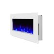 Real Flame Dinatale Wall-Mounted Electric Fireplace in White - 1330E-W - Side
