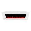 Real Flame Dinatale 50 Inch Wall Hung Electric Fireplace - 1330E - White Top