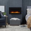 Real Flame Corretto 40 Inch Electric Wall-Hung Fireplace in Black - 1340E-BK - Lifestyle