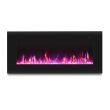 Real Flame Corretto 40 Inch Electric Wall-Hung Fireplace in Black - 1340E-BK