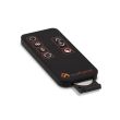 Real Flame Corretto 40 Inch Electric Wall-Hung Fireplace in Black - 1340E-BK - Open Remote