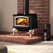 Osburn 1700 Wood Burning Stove- OB01700-1700S - Nickel Door And Nickel Legs