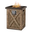Real Flame Farmhouse Square Column Propane Fire Pit - 1726LP - Control