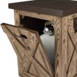 Real Flame Farmhouse Square Column Propane Fire Pit - 1726LP - Demo