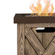 Real Flame Farmhouse Square Column Propane Fire Pit - 1726LP - Detail