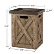 Real Flame Farmhouse Square Column Propane Fire Pit - 1726LP - Dimensions