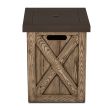 Real Flame Farmhouse Square Column Propane Fire Pit - 1726LP - Top