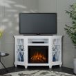 Real Flame Lynette Electric Fireplace With Corner Media Console - 1750E