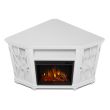 Real Flame Lynette Electric Fireplace With Corner Media Console - 1750E