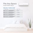 Perfect Aire DIY 36,000 BTU 17.6 SEER Quick Connect Ductless Mini-Split Heat Pump w/ WiFi - 230V  new