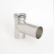 Homesaver 8-Inch 304 Stainless Steel Chimney Liner Kit For Freestanding Wood Burning Stoves - HS-8-Stove - Tee