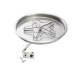 HPC Push Button Ignition Bowl Pan Natural Gas Fire Pit Kit - Penta-FPK-Bowl-B