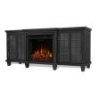 Real Flame Marlowe Electric Entertainment Fireplace in Black - 2770E-BK