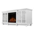 Real Flame Marlowe Electric Entertainment Fireplace in White - 2770E-W