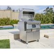 Coyote 28-Inch Freestanding Pellet Grill With Portable Cart - C1P28