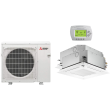28,600 BTU 16.2 SEER Mitsubishi Dual Zone  Heat Pump System 12+15 - Ceiling Cassette