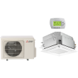 20,000 BTU 16 SEER Mitsubishi Dual Zone  Heat Pump System 9+15 - Ceiling Cassette