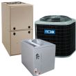 3.5 Ton 14.3 SEER2 92% AFUE 60,000 BTU ACiQ Gas Furnace and Heat Pump System - Multi-Positional - R4H5S42AKAAA / EAM4X43L21A / R92MSN0601714A