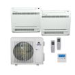 Gree 24,000 BTU 21 SEER Dual Zone Mini Console Heat Pump System 12+18 - MULTI24HP230V1CO / CONS12HP230V1AF / CONS18HP230V1AF