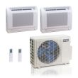 27,000 BTU 24.6 SEER2 ACiQ Mini Split System w/ 2 12k Floor Mounted Air Handler 12+12 - R410A - ES-27Z-M3B / 2-ACIQ-12FM-HH-MB