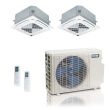 27,000 BTU 22.6 SEER2 ACiQ Mini Split System w/ 2 12k Concealed Ducted Air Handler 12+12 - R410A - ES-27Z-M3B / 2-ACIQ-12CD-HH-MB
