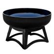 Phoenix Wood Burning Fire Pit Bowl - black