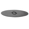 Revolution Wood Burning Fire Pit lid - silver vein