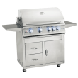 Summerset Sizzler Professional Series 32-Inch 4-Burner Freestanding Gas Grill - SIZPRO32-NG / SIZPRO32-LP / CARTSIZ32DC