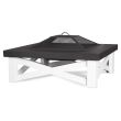 Real Flame Austin White Wood Burning Fire Pit - 350-WHT