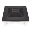 Real Flame Austin White Wood Burning Fire Pit - 350-WHT - Top