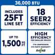 36,000 BTU Stealth DIYCOOL Platinum 18 SEER2 Single Zone Wall Mount Mini Split Heat Pump System – R454B | 230V - EZ-36ZPL-HP230B / EZ-36W-MB