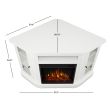 Real Flame Windom Electric Fireplace With Corner Mantel - 3850E