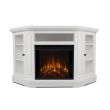 Real Flame Windom Electric Fireplace With Corner Mantel- White - 3850E-W