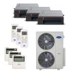 Carrier 36,000 BTU 21.5 SEER Tri Zone Heat Pump System 12+12+12 - Concealed Duct