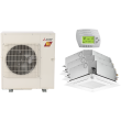 28,600 BTU 16 SEER Mitsubishi Tri Zone  H2i Hyper Heat Pump System 9+9+12 - Ceiling Cassette